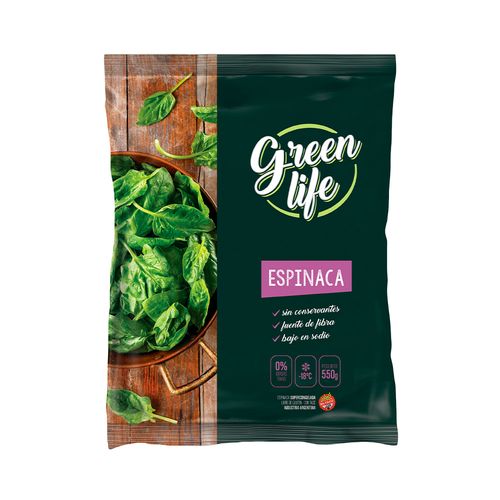 Espinaca Green Life 550 Gr