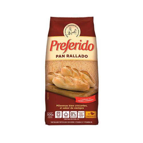 Pan Rallado Fortificado Preferido 500 Gr