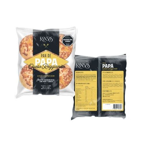 Pan De Hamburguesa Papa Queso Reggiano X 4u Ka