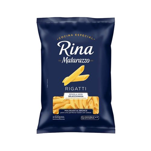 Fideos Rina Matarazzo Rigatti Ce X500g