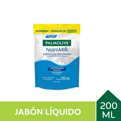 Jabón Líquido Palmolive Nutrimilk Doypack 200 Ml