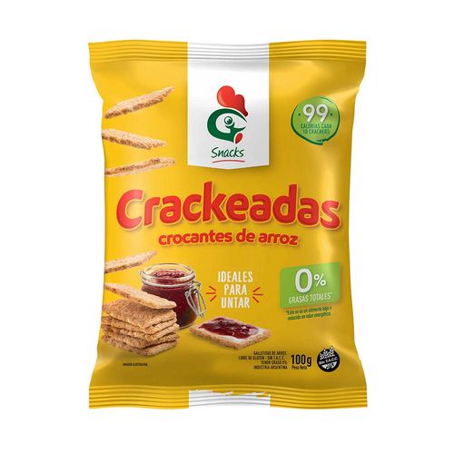 Galleta De Arroz Gallo Snack Crackeadas X 100 Gr