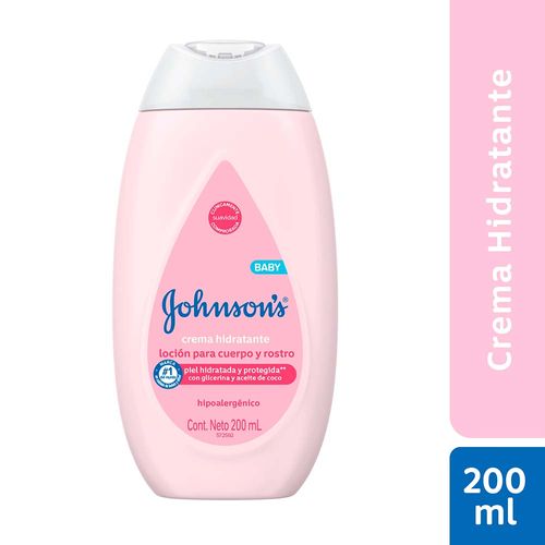 Crema Hidratante Para Bebé 200 Ml Johnson's