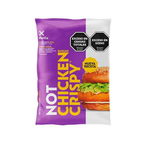 Burger Crispy 2 Un X 100 Gr Not Chicken
