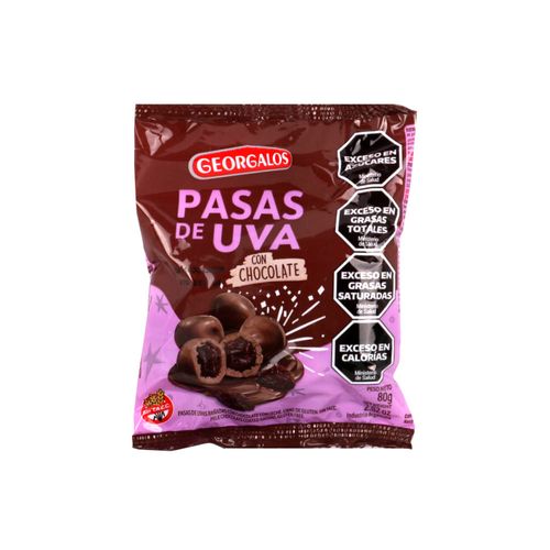 Pasas Georgalos C/chocolate X 100 Gr