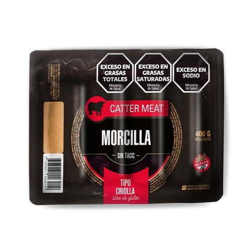 Morcilla Criolla Al Vacio-4 U -400grs- Catter Meat
