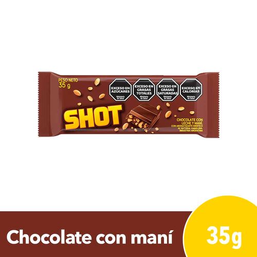 Chocolate Shot Con Maní 35 Gr