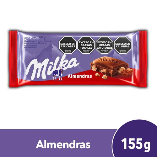 Chocolate Milka Con Almendras 155 Gr