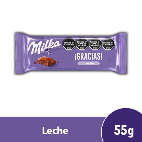 Chocolate Milka Con Leche 55 Gr