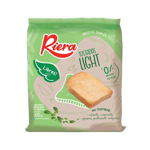 Tostadas Light Libres Riera 200 Gr