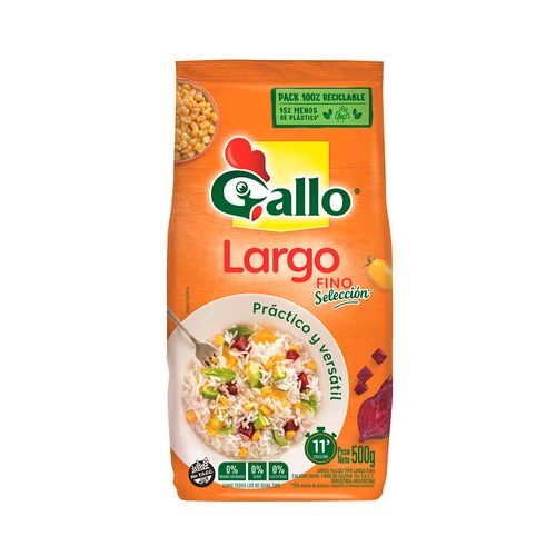 Arroz Gallo Largo Fino Selec X500g