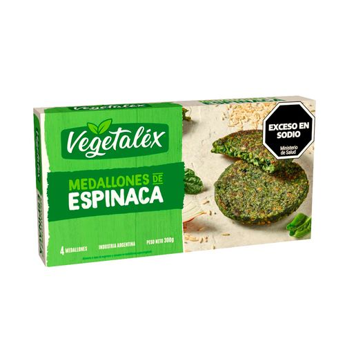 Medallón Vegetalex De Espinaca 300 Gr