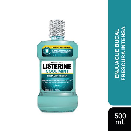 Enjuague Bucal Listerine Cool Mint Frescura Intens X500