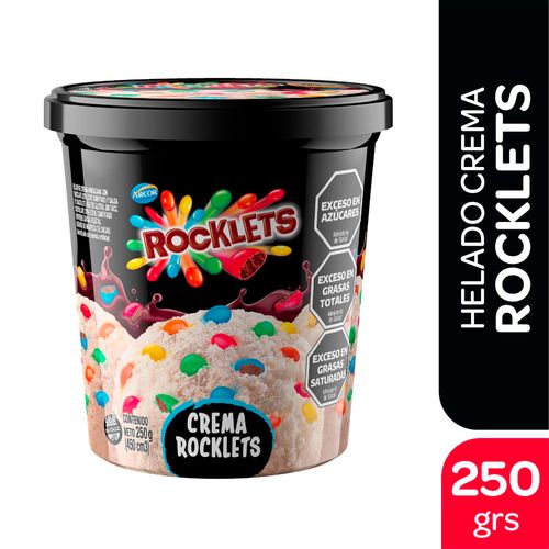 Helado Pote Rocklets Crema Rocklets 250 Gr