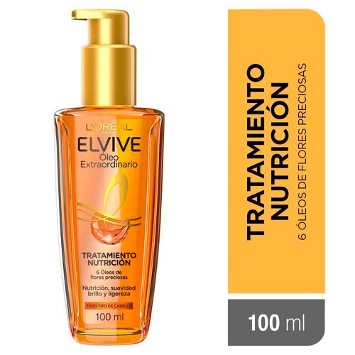 Tratamiento Nutrición Elvive Lóreal Oleo Extraordinario 100 Ml