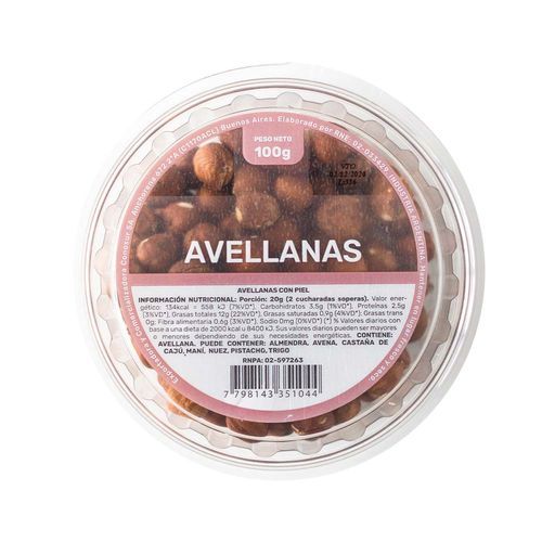 Avellanas 100 Gr