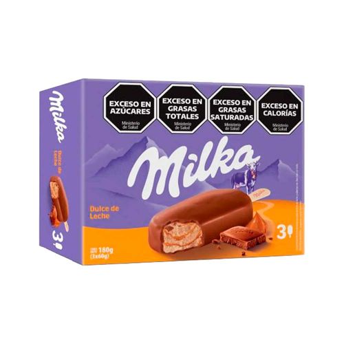 Helado Multipack Milka Dulce De Leche 3 U - 180 Gr