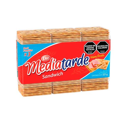 Galletitas Media Tarde Sandwich X321gr