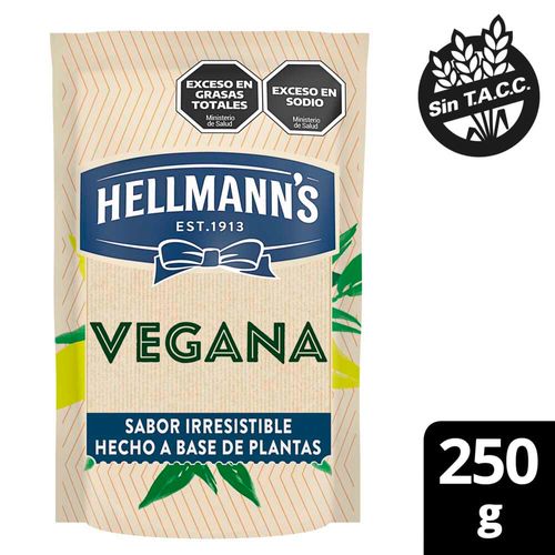 Aderezo Vegana Doypack Hellmanns 250 Gr