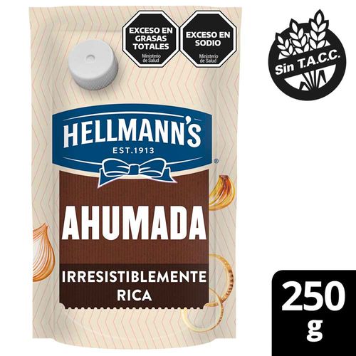 Aderezo De Ajo Ahumado Hellmanns 250 Gr