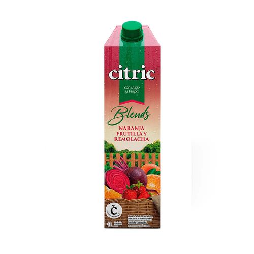 Jugo Citric Naranja Frutilla Y Remolacha 1l