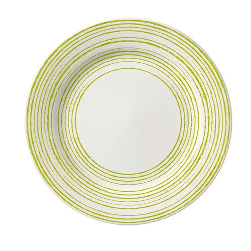 Plato Playo 24.2 Cm Trazos Verde Limon Corona