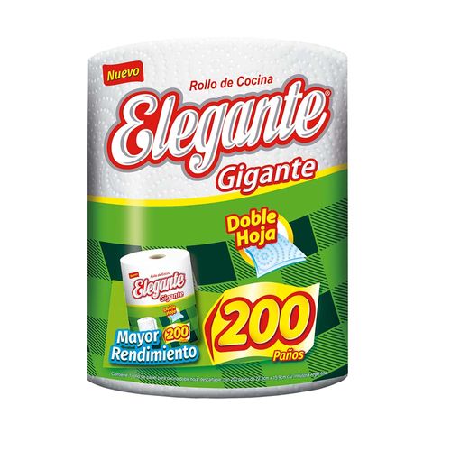 Rollo Cocina Elegante Doble Hoja Gigante 1x200 Paños