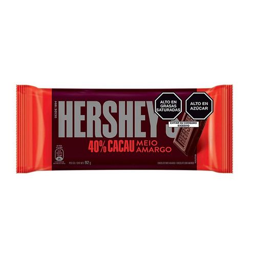 Hersheys Semi Amargo 40cacao 82gr