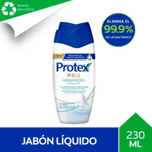 Jabón Líquido Antibacterial Protex Pro Hidratación 230 Ml