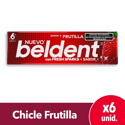 Chicles Beldent Frutilla 20 Gr