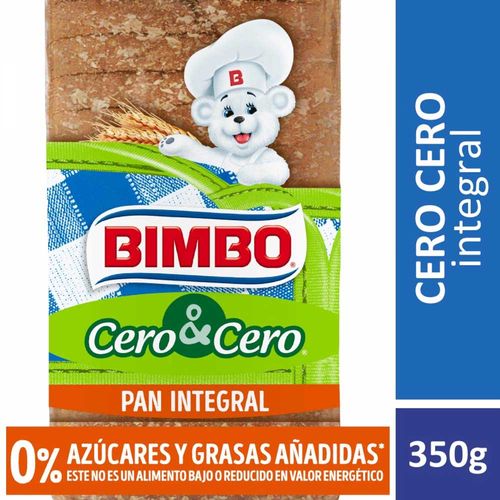 Pan Integral Cero-cero Bimbo 350 Gr