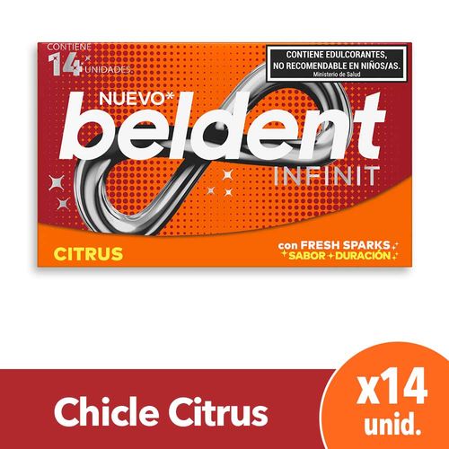 Chicles Beldent Infinit Citrus 26,6 Gr