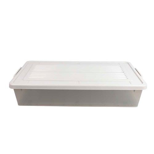 Caja Organizadora 34l B. Cama Transparente Gray Krea