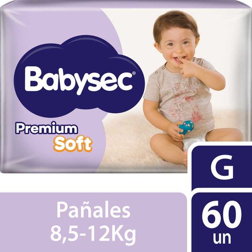 Pañales Babysec Premium G 60 X 1 U