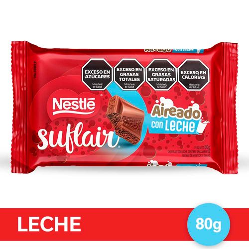 Suflair® Chocolate Aireado Con Leche X 80gr