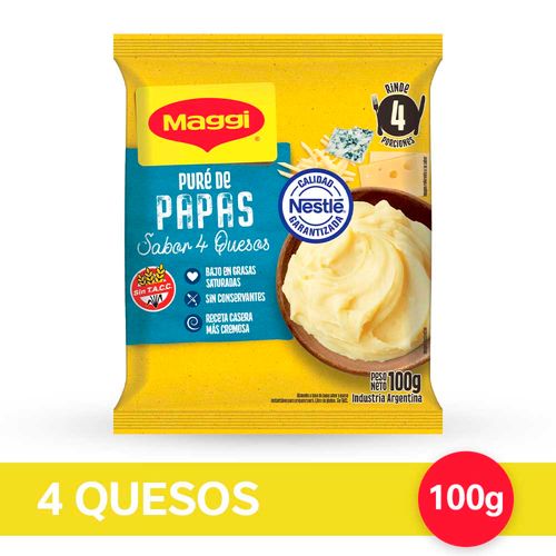 Puré De Papas 4 Quesos X 100gr