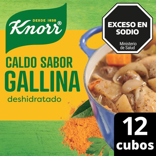 Caldo de Gallina Deshidratado 12 cubos Knorr