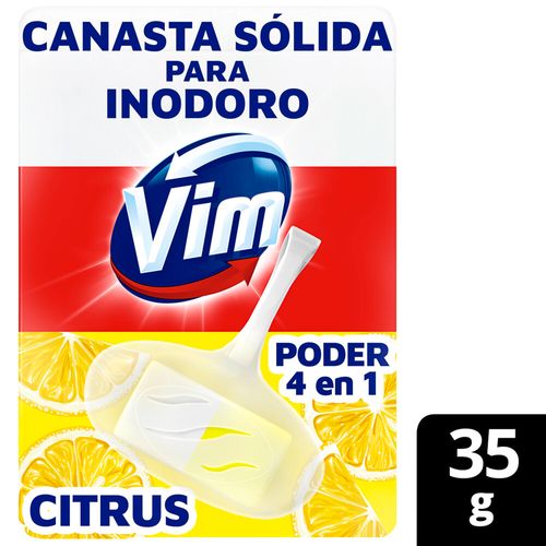 Canasta Sóida Para Inodoro Vim 4 En1 Citrus 35 Gr