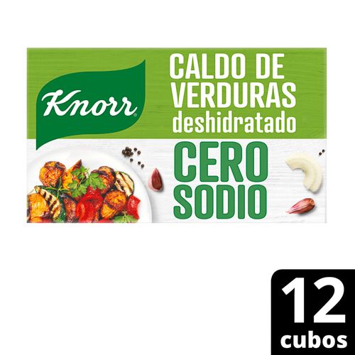 Caldo de Verdura CERO SODIO 12 cubos Knorr