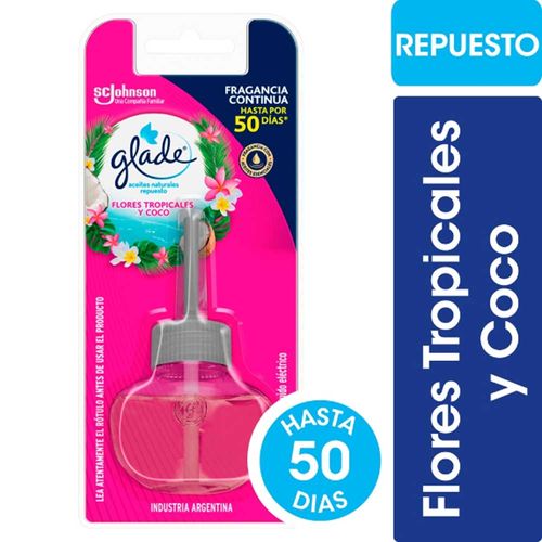 Aceite Aromatizante Glade Flores Y Coco Repuesto 21ml