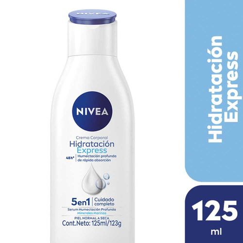 Crema Nivea Hidratación Express Piel Normal A Seca 125 Ml