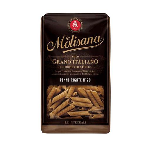 Fideos Integrales La Molisana Penne Rigate 500 Gr