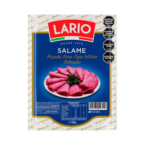 Salame Milán Lario Feteado X 150g