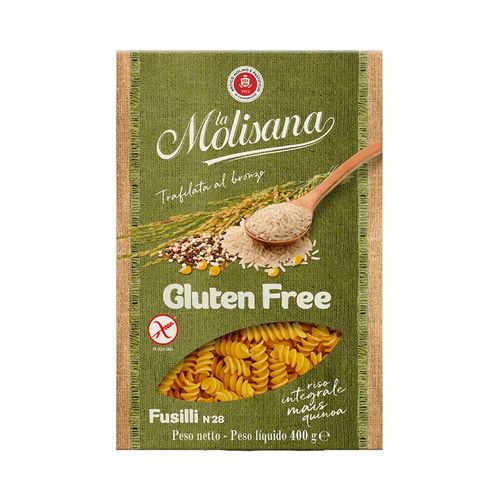 Fideos Sin Gluten La Molisana Fusilli Gluten Free 400 Gr