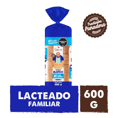 Pan Lacteado Familiar C&co 600gr