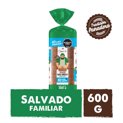 Pan De Salvado Familiar C&co 600 Gr