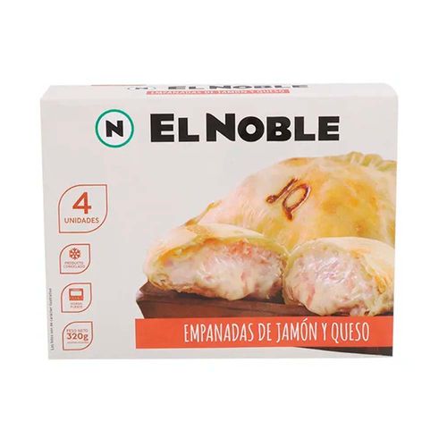 Emanadas El Noble De Jamón Y Queso X4 320g