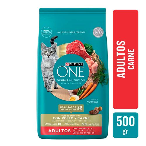 Alimento Purina One Gato Carne 500g