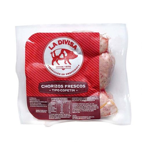 Chorizo Copetin Al Vacio X400 Grs- La Divisa