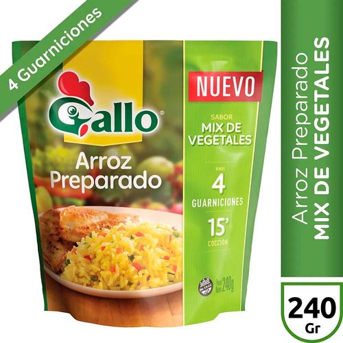 Arroz Preparado Vegetales Selec X 240 Gr Gallo